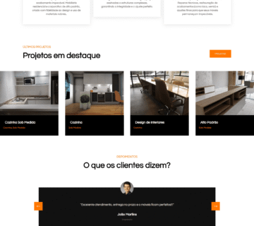 Portifolio site pronto incomparavel 360x320